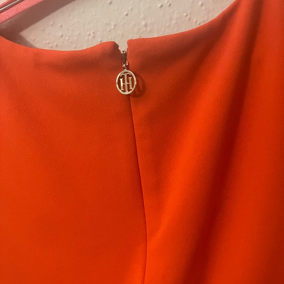 Tommy Hilfiger Orange Mini Dress with White Details - Picture 6 of 7